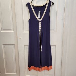LAmade Lace-Front Midi Dress